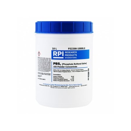 Rpi PBS, 10X Powder Concentrate, 10 L P32200-10000.0